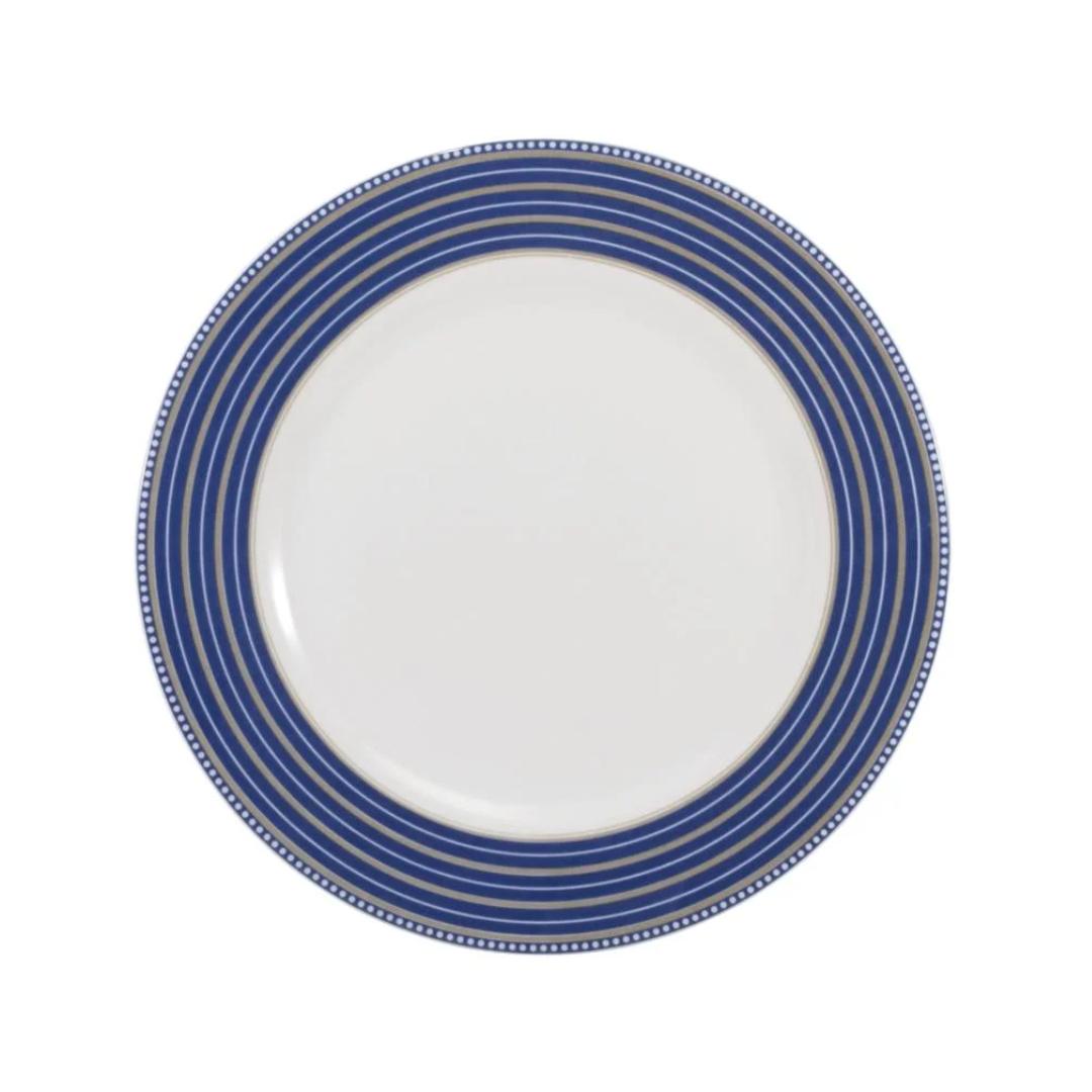 Aparelho de Jantar Azul Royale Chá e Café - Serve 06 pessoas