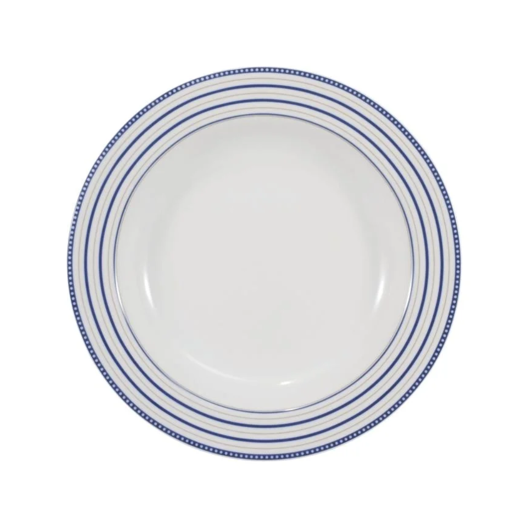 Aparelho de Jantar Azul Royale Chá e Café - Serve 06 pessoas